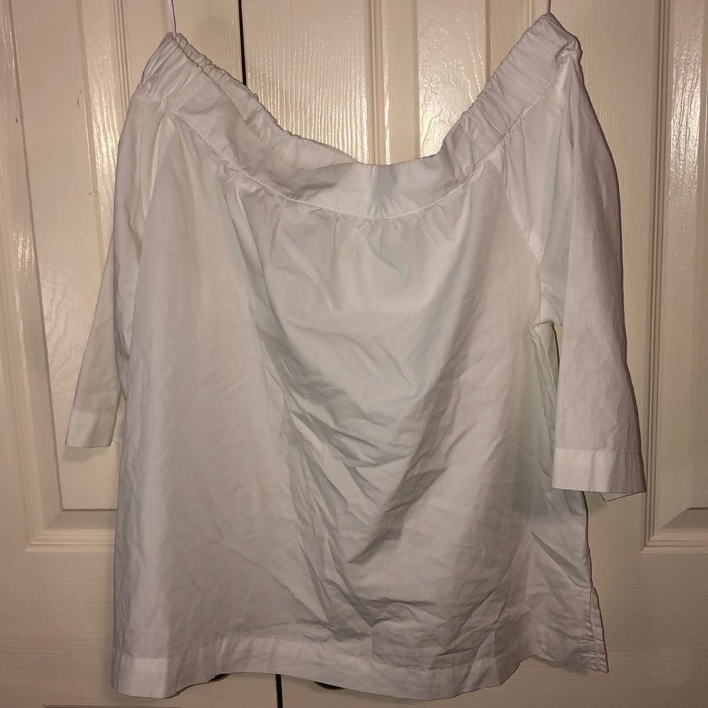 White off the shoulder top